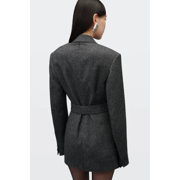 Alexander Wang Tweed Blazer Dress in Charcoal | Dresses | Luxury Shoes 