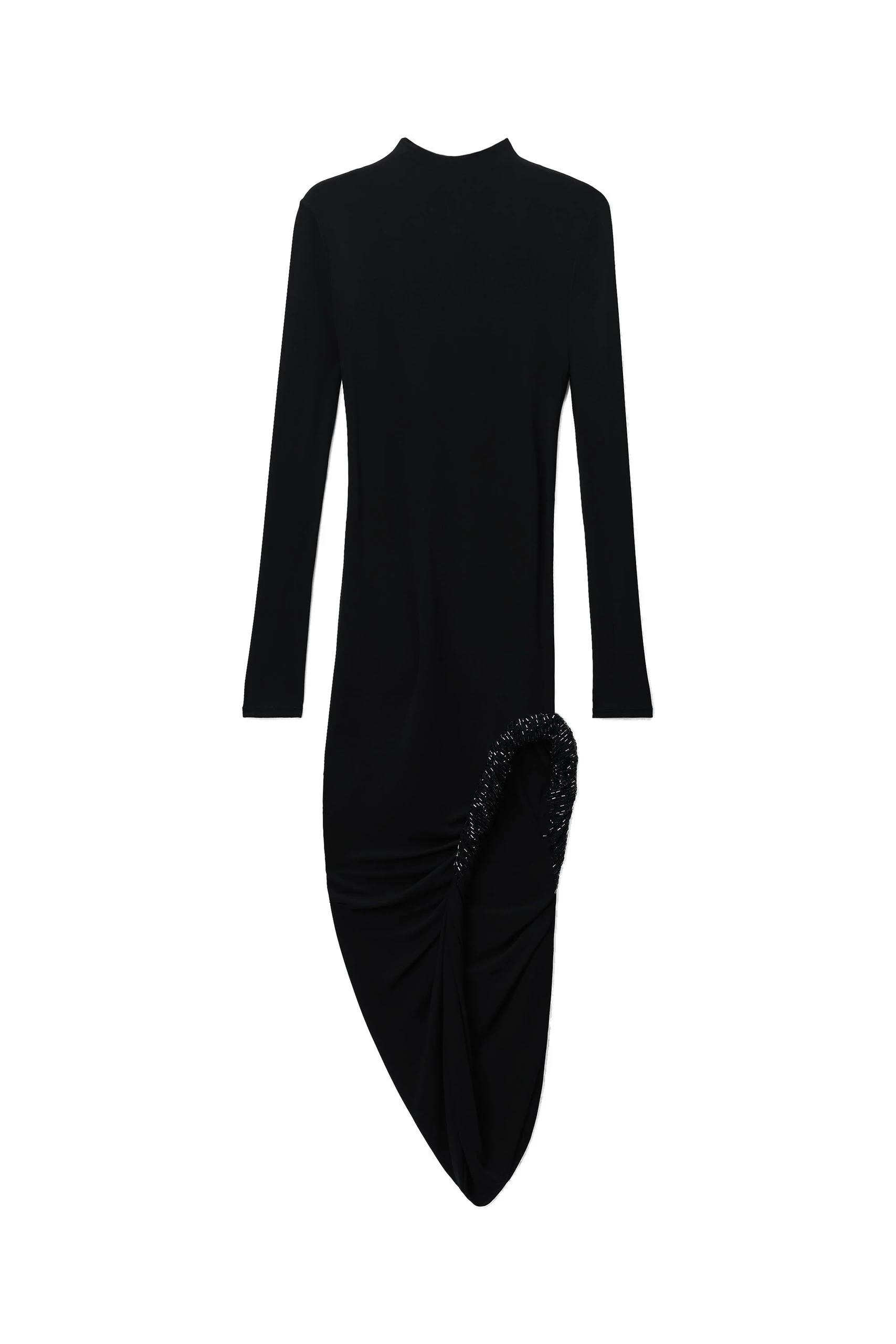 Alexander Wang Twisted Drape Hem Dress in Black Alexander Wang Twisted Drape Hem Dress in Black | Luxury Shoes