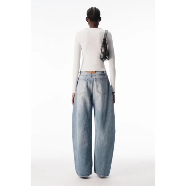 Alexander Wang V-Neck Pointelle Zip Cardigan in White | Cardigan | Luxury Shoes 