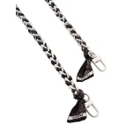 Amiri Bandana Silk Chain Strap in Black Nickel Amiri Bandana Silk Chain Strap in Black Nickel | Bag Straps | Luxury Shoes
