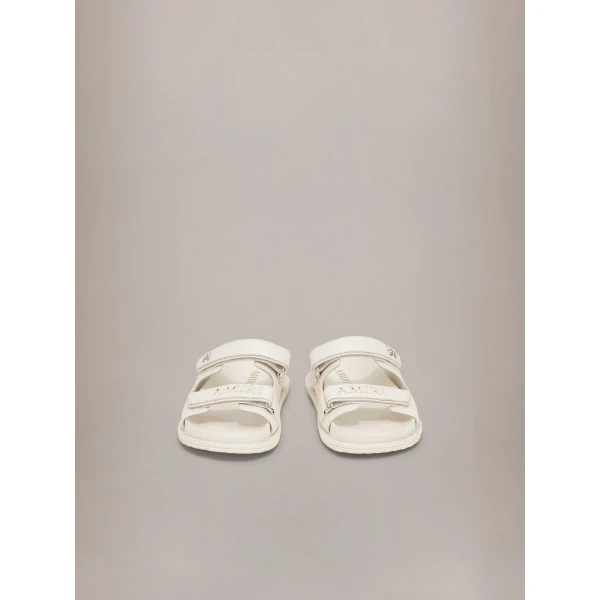 Amiri Boardwalk Sandals in Alabaster, view 3 | Flip Flops & Slides | Luxury Shoes 