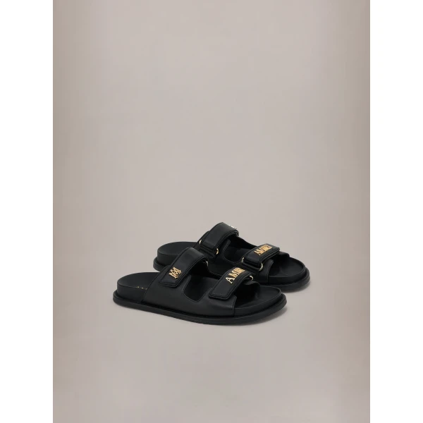 Amiri Boardwalk Sandals in Black, view 2 | Flip Flops & Slides | Luxury Shoes 