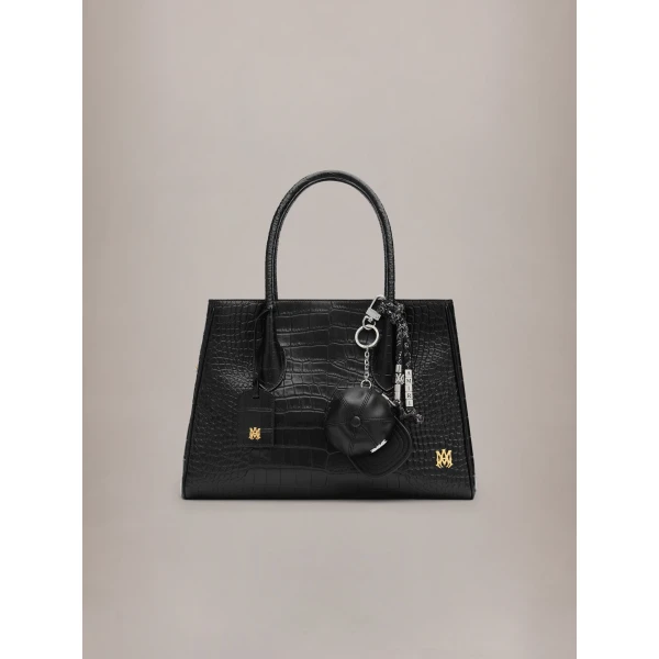 Amiri Braided Keychain in Black, view 2 | Bag charms | Luxury Shoes 