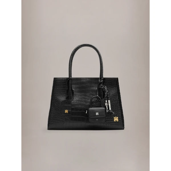 Amiri Braided Keychain in Black, view 3 | Bag charms | Luxury Shoes 