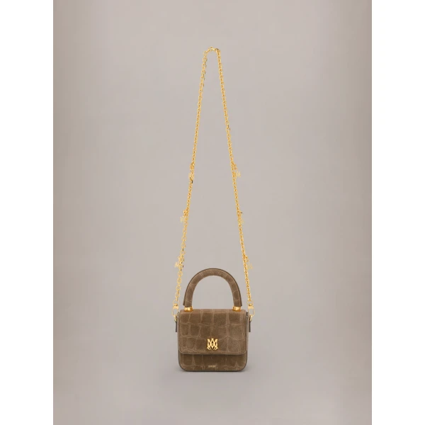 Amiri Chain Strap with MA Pendant in Gold, view 2 | Bag Straps | Luxury Shoes 