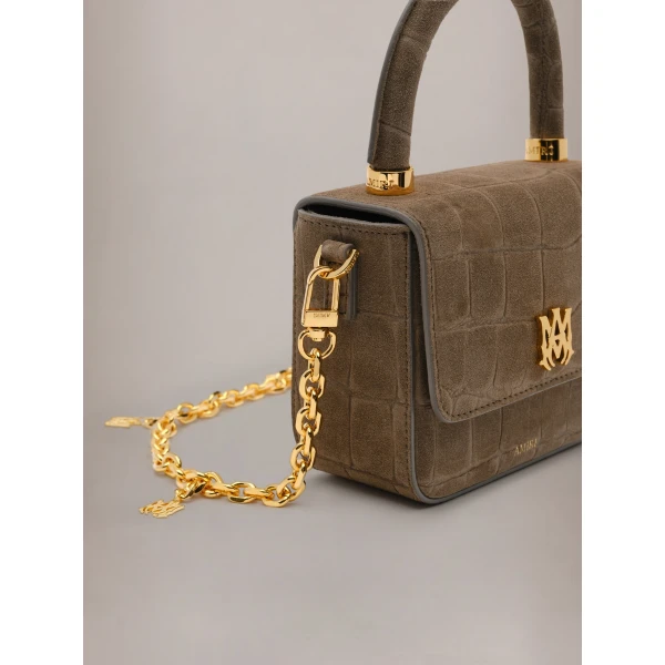Amiri Chain Strap with MA Pendant in Gold, view 3 | Bag Straps | Luxury Shoes 
