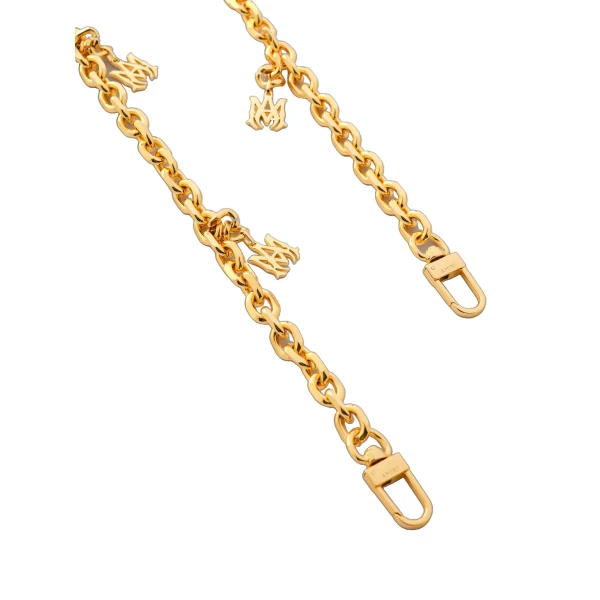 Chain Strap with MA Pendant in Gold
