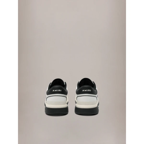 Amiri Classic Low Sneakers in White Black, view 4 | Sneakers | Luxury Shoes 
