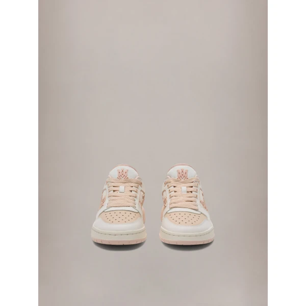 Amiri Classic Low Sneakers in White Pink, view 3 | Sneakers | Luxury Shoes 