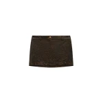Amiri Crackled Leather Mini Skirt in Husk Amiri Crackled Leather Mini Skirt in Husk | Leather Skirts | Luxury Shoes