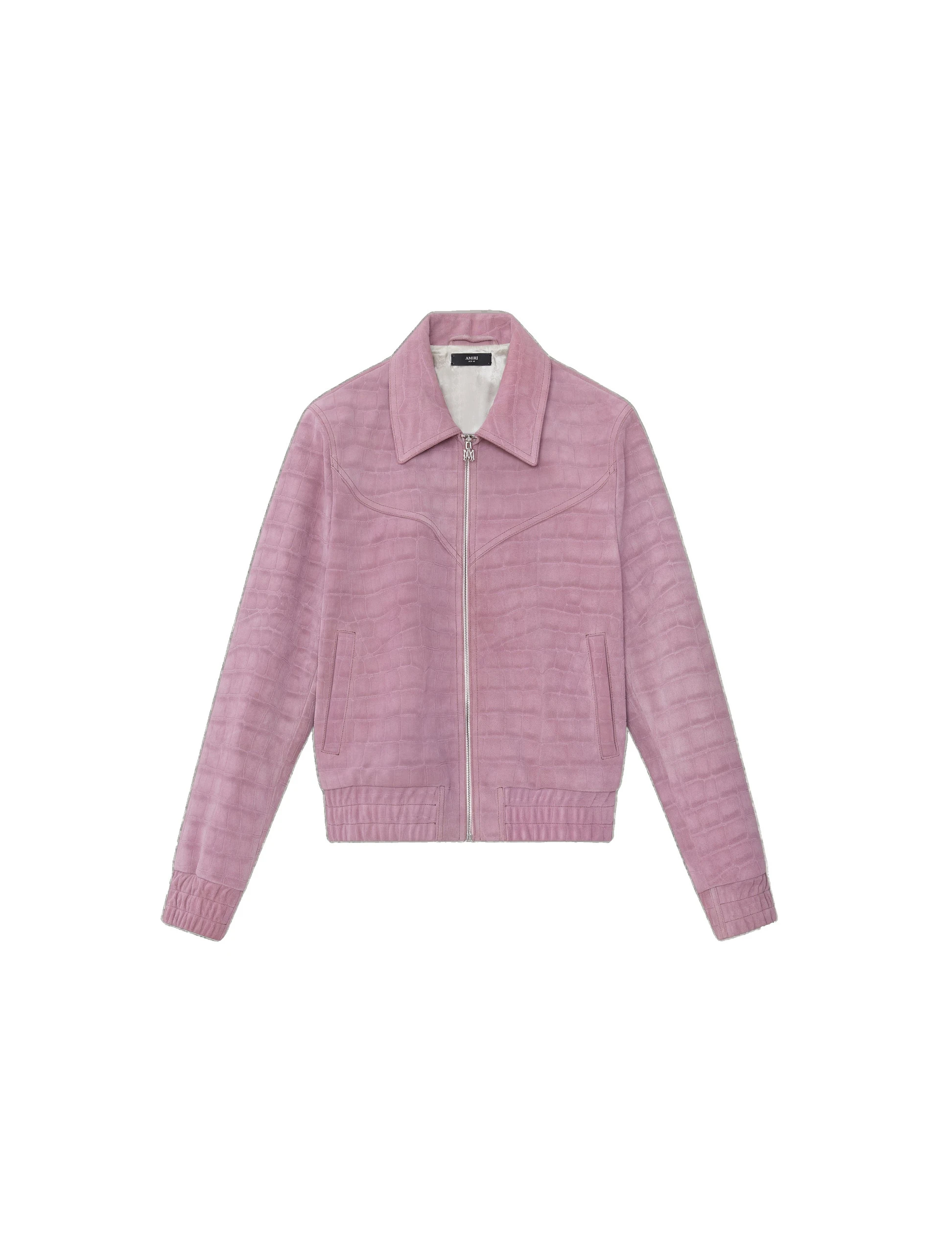 Amiri Croc Suede Western Jacket in Dusk Amiri Croc Suede Western Jacket in Dusk | Jackets | Luxury Shoes
