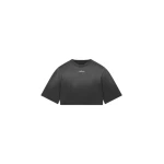 Amiri Cropped Tee in Black | T-shirts | Luxury Shoes 