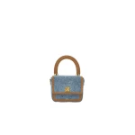 Amiri Denim Suede Micro MA Bag in Marble Indigo | Mini Bags | Luxury Shoes 