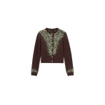 Amiri Embellished Knit Cardigan in Husk | Cardigan | Luxury Shoes 