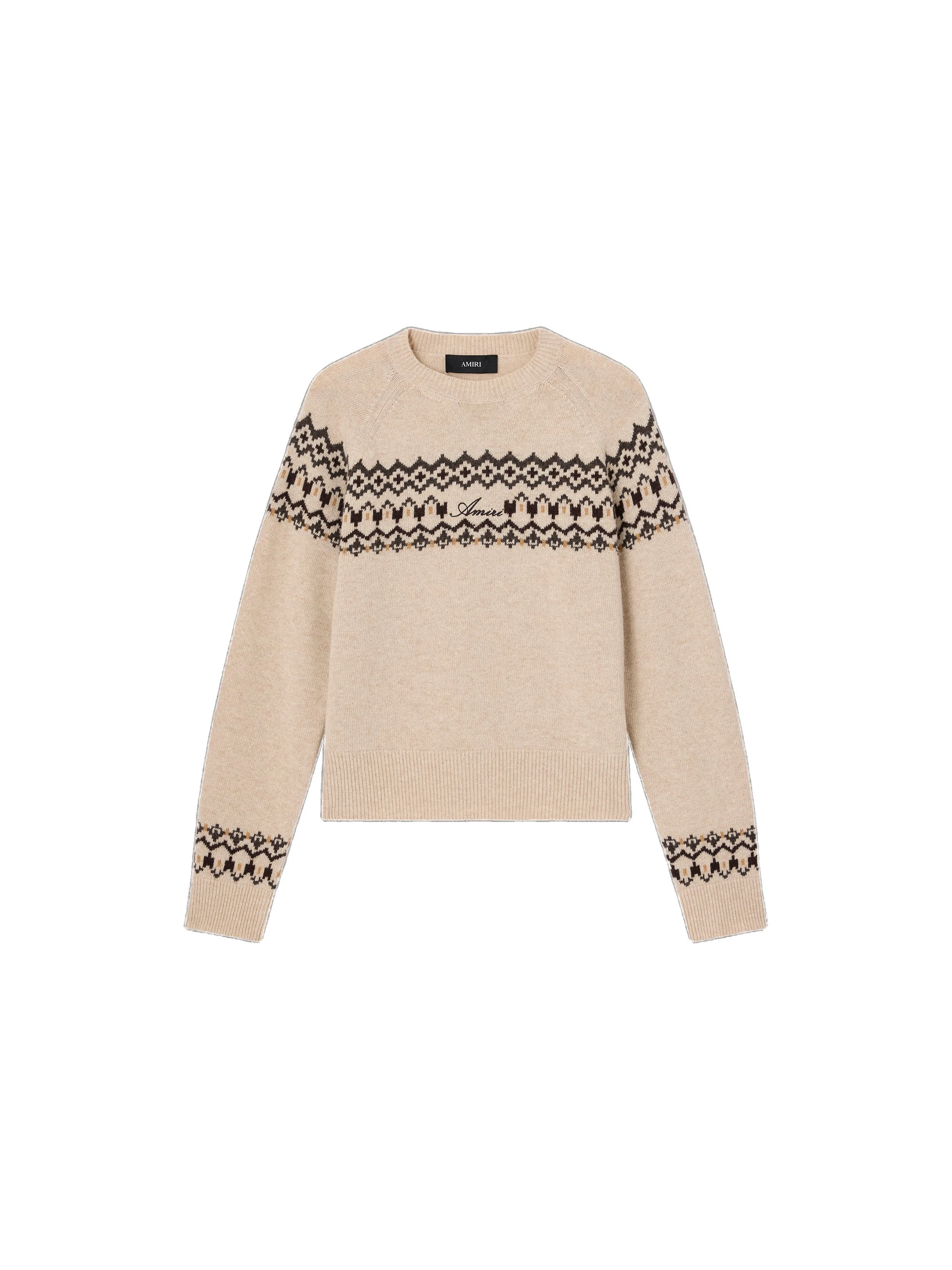 Amiri Fairisle Sweater in Semolina Amiri Fairisle Sweater in Semolina | Sweaters | Luxury Shoes