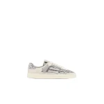 Amiri Glitter Pacific Bones Sneakers in Silver Grey | Sneakers | Luxury Shoes 