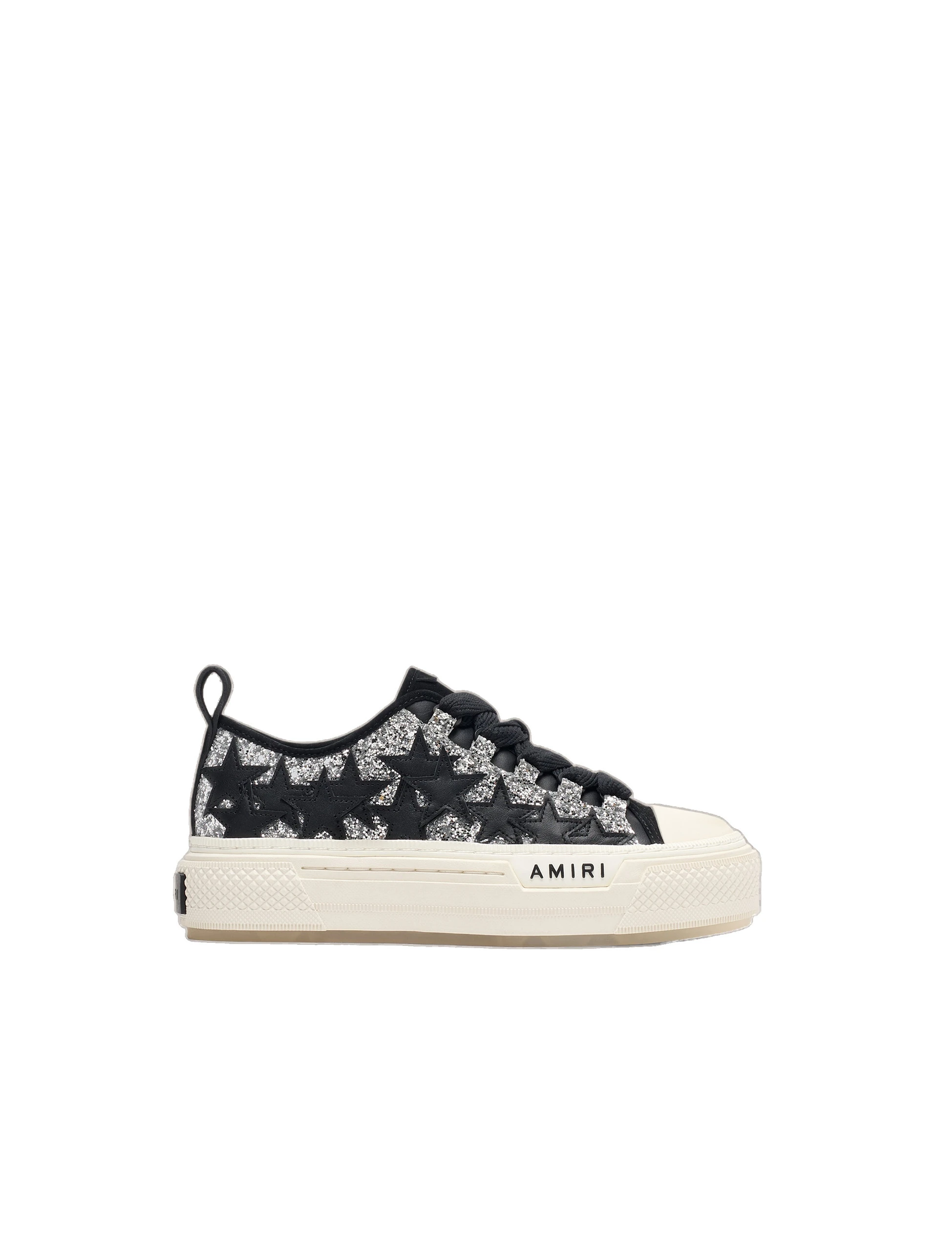 Amiri Glitter Stars Court Low Sneakers in Grey Amiri Glitter Stars Court Low Sneakers in Grey | Sneakers | Luxury Shoes