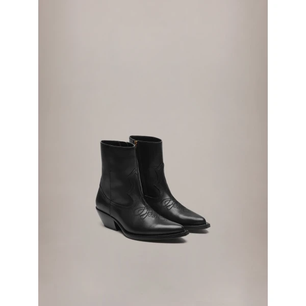 Amiri Leather Ryder Boot in Black, view 2 | Boots | Luxury Shoes 