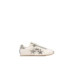 Amiri Lizard Embossed Pacific Flat Sneakers in Alabaster | Sneakers | Luxury Shoes 