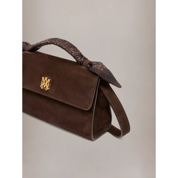Amiri Long MA Pochette Bag in Dark Brown, view 4 | Shoulder & Crossbody Bags | Luxury Shoes 