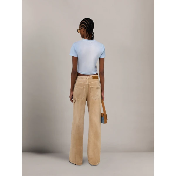 Amiri MA Baby Tee in Skyline Blue, view 4 | T-shirts | Luxury Shoes 