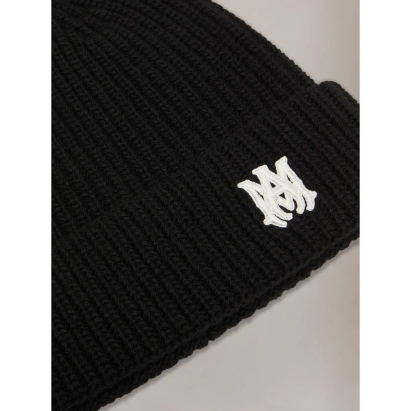 Amiri MA Beanie in Black, view 2 | Hats | Luxury Shoes 