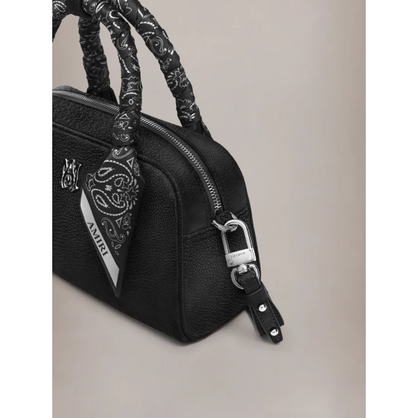 Amiri MA Bowling Bag in Black, view 4 | Totes & Top-Handle Bags | Luxury Shoes 
