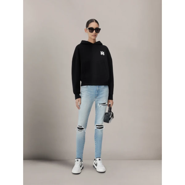 Amiri MA Core Logo Hoodie in Black, view 2 | Hoodies | Luxury Shoes 
