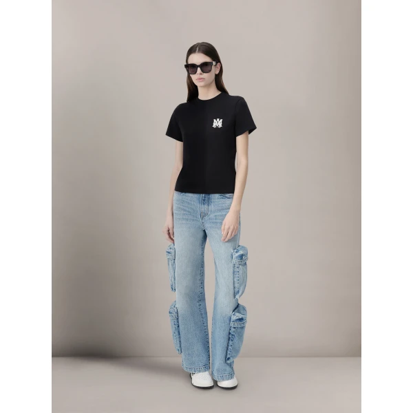 Amiri MA Core Logo Tee in Black, view 2 | T-shirts | Luxury Shoes 