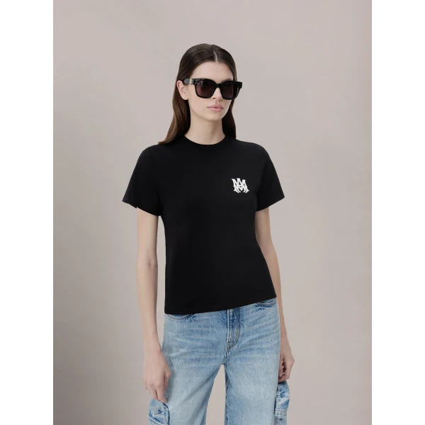 Amiri MA Core Logo Tee in Black, view 3 | T-shirts | Luxury Shoes 
