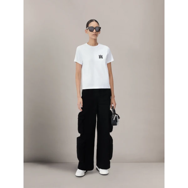 Amiri MA Core Logo Tee in White, view 2 | T-shirts | Luxury Shoes 