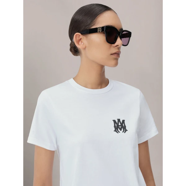Amiri MA Core Logo Tee in White, view 5 | T-shirts | Luxury Shoes 