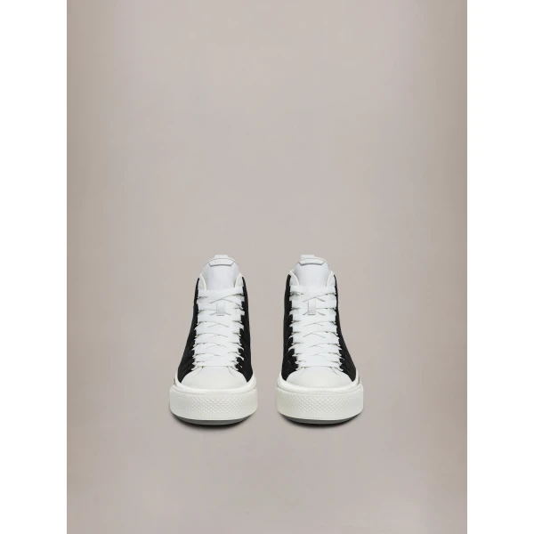 Amiri MA Court Hi Sneakers in Black White, view 3 | Sneakers | Luxury Shoes 