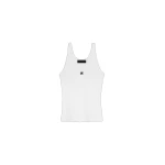 Amiri MA Embroidered Ribbed Tank in White Amiri MA Embroidered Ribbed Tank in White | Sleeveless | Luxury Shoes