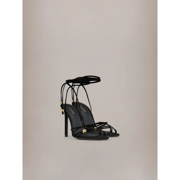 Amiri MA Heeled Sandal in Black, view 2 | Sandals | Luxury Shoes 