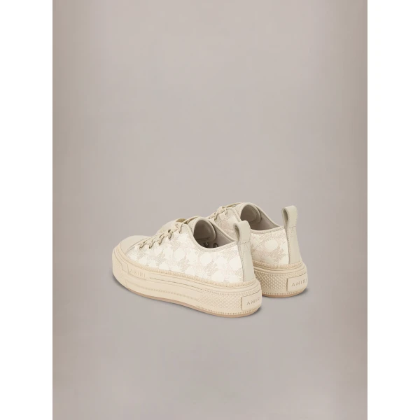 Amiri MA Quad Canvas Court Low Sneakers in Alabaster, view 4 | Sneakers | Luxury Shoes 