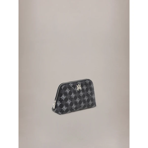 Amiri MA Quad Canvas Micro Cosmetic Bag in Black, view 3 | Wallets & Purses | Luxury Shoes 