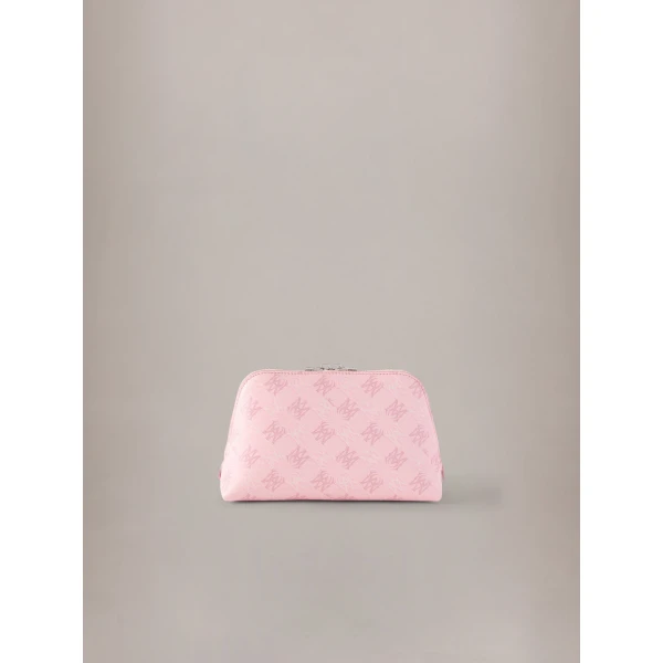 Amiri MA Quad Canvas Micro Cosmetic Bag in Pink, view 2 | Wallets & Purses | Luxury Shoes 