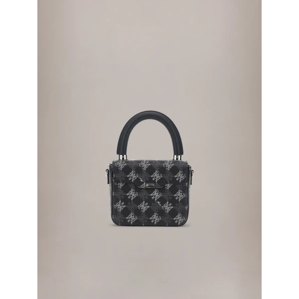 Amiri MA Quad Canvas Micro MA Bag in Black, view 2 | Mini Bags | Luxury Shoes 