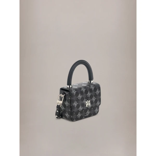 Amiri MA Quad Canvas Micro MA Bag in Black, view 3 | Mini Bags | Luxury Shoes 