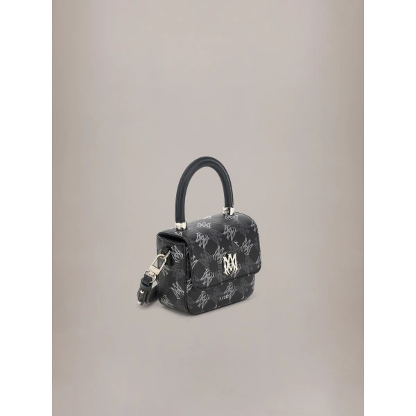 Amiri MA Quad Canvas Nano MA Bag in Black, view 3 | Mini Bags | Luxury Shoes 