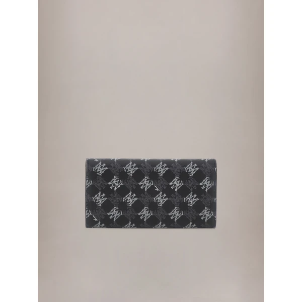 Amiri MA Quad Canvas Wallet On Chain in Black, view 2 | Wallets & Purses | Luxury Shoes 