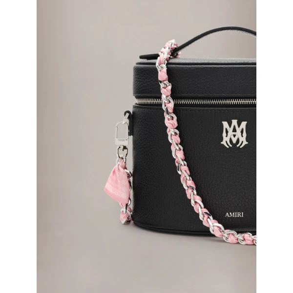 Amiri MA Quad Chain Strap in Pink Nickel, view 3 | Bag Straps | Luxury Shoes 