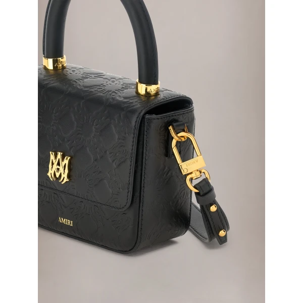Amiri MA Quad Leather Micro MA Bag in Black, view 4 | Mini Bags | Luxury Shoes 