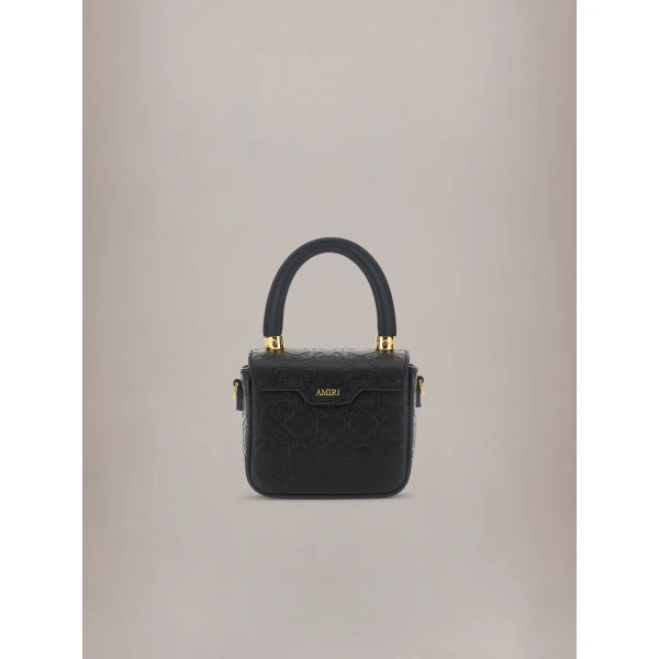 Amiri MA Quad Leather Nano MA Bag in Black, view 2 | Mini Bags | Luxury Shoes 