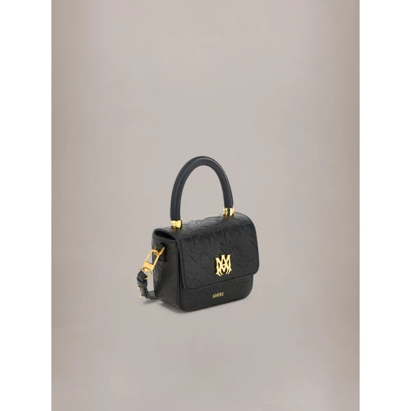 Amiri MA Quad Leather Nano MA Bag in Black, view 3 | Mini Bags | Luxury Shoes 