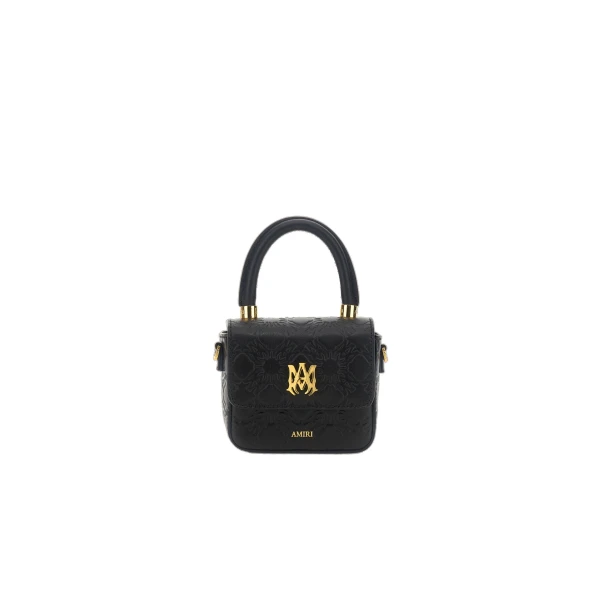 MA Quad Leather Nano MA Bag in Black