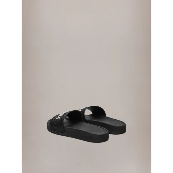 Amiri MA Quad Pool Slide in Black, view 4 | Flip Flops & Slides | Luxury Shoes 