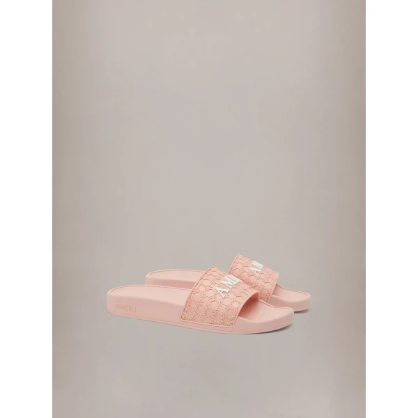 Amiri MA Quad Pool Slide in Evening Sand, view 2 | Flip Flops & Slides | Luxury Shoes 