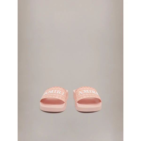 Amiri MA Quad Pool Slide in Evening Sand, view 3 | Flip Flops & Slides | Luxury Shoes 